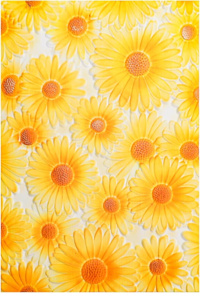 BAOFALI 3D Embossing Folder for Card Making,Beautiful Sunflower Plastic Texture Fades Embossing Folder Template for Scrapbooking Cardstock Album DIY Decoration Paper Crafting 6.3x4.5inch