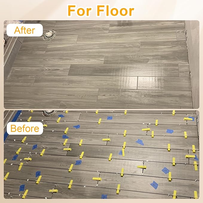 Storystore Tile Leveling System with Tile Pliers - 3400 Piece Tile Spacers Clips and 200 Piece Reusable Wedges, 1/8 Inch Tile Installation Tools Kit