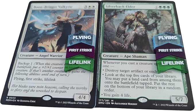 Futhark 72 Color Coded MTG Keyword Counters for Magic The Gathering TCG Card Game Accessories Tokens - Extended Edition with 72 Pieces and Organizer Case