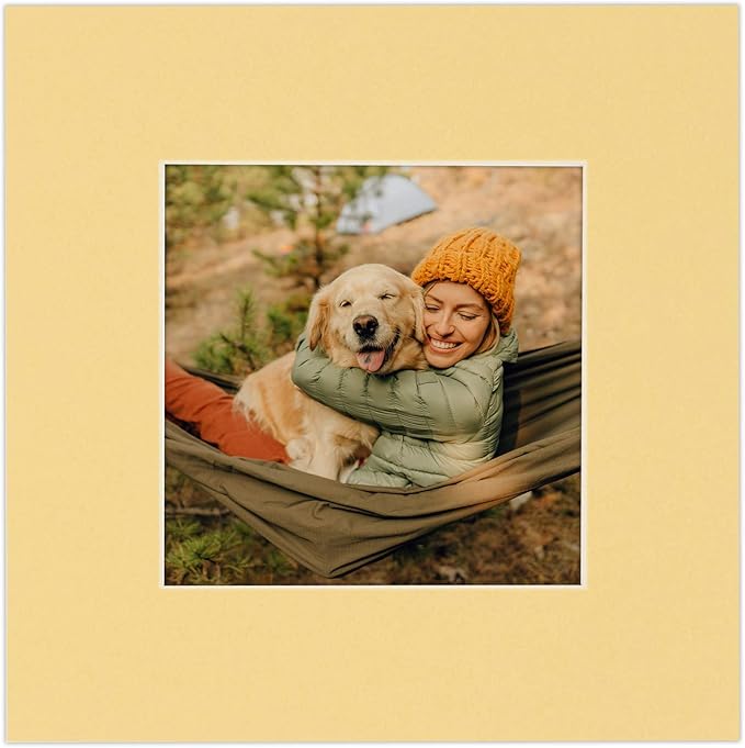 5x7 Mat for 8.5x11 Frame - Precut Mat Board Acid-Free Show Kit with Backing Board, and Clear Bags Marzipan Beige 5x7 Photo Matte For a 8.5x11 Picture Frame Matboard for Framing, Pack of 100 Mats
