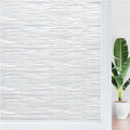 Haton Window Privacy Film, Frosted Glass Privacy Window Clings, Sun Blocking Frosting Opaque Coverings, Static Cling Removable Decorative Stickers for Home Door, Non-Adhesive 29.5" x 118.1"