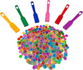 Magnetic Bingo Wand with Chips,6-Pack& 600 Metal Chips, 6 Color Metal Chips-for Large Group Games,Family Game Night, Sensory Bins,Counting and Sorting,Science& Educational Activities
