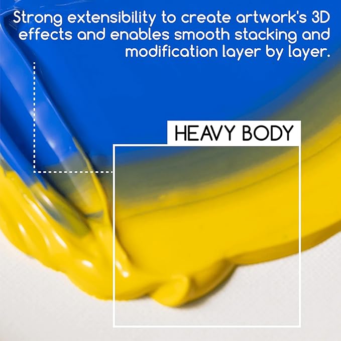 MEEDEN Heavy Body Acrylic Paints: Satin Finish Acrylic Paint for Halloween Pumpkin Painting - 100ml/3.38oz 8 Primary Colors Thick Basic Art Paint Tubes for Pumpkin Decoration