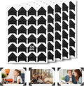 CHIALLCO Acid Free Photo Corners Self-Adhesive, 120 Pcs Premium Photo Corners for Scrapbooking, Black Photo Picture Mounting Corners for Photo Album, DIY Scrapbook Stickers, Memory Books, Diary