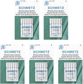 SCHMETZ Microtex Sharp Sewing Machine Needles - Quilting & Topstitching Supplies, Size 60/8, 5-Needle Card, Pack of 5