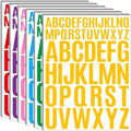 Bemeol Letter Stickers 1560 Pieces 30 Sheets Stick on Vinyl Letters Capital Alphabet Sticker Letter for Craft Bulletin Boards Classroom Home Business Decor(Multicolor,1 Inch,2 Inch)