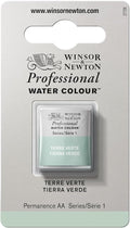 Winsor & Newton Professional Water Colour Paint, Half Pan, Terre Verte