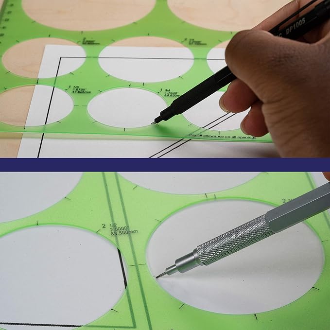 Pacific Arc Template: Large Circle Master, 11 Circles, 1.5" to 3.5" 8.5" x 11"