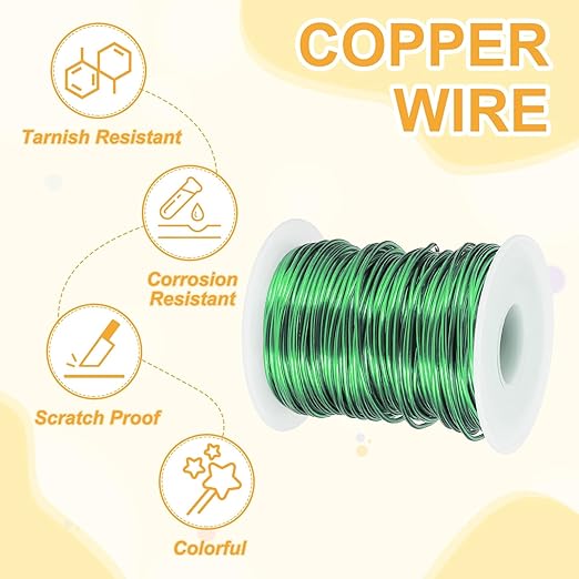 uxcell 16 Gauge / 1.5mm Anodized Aluminum Wire for Jewelry Craft Making, 102 Feet Bendable Flexible Wire for DIY Home Decor Gardening Sculpture, Green