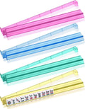 Mahjong Racks with Pushers Set of 4, Plastic American Mahjong Tile Racks 4 Colors, Mah Jongg Accessories Gifts for Mj Enthusiast