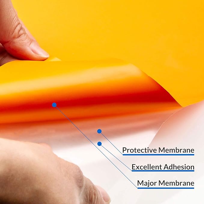 RENLITONG Orange HTV Iron on Vinyl 12Inch by 10ft Roll Heat Transfer Vinyl for T-Shirt HTV Rolls for All Cutter Machine - Easy to Cut & Weed for Heat Transfer Design
