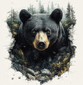 Moohue Cross Stitch Kit - Mountain Animal Bear - 14ct Counted Cross Stitch Patterns Kits - Adults Needlepoint Kits