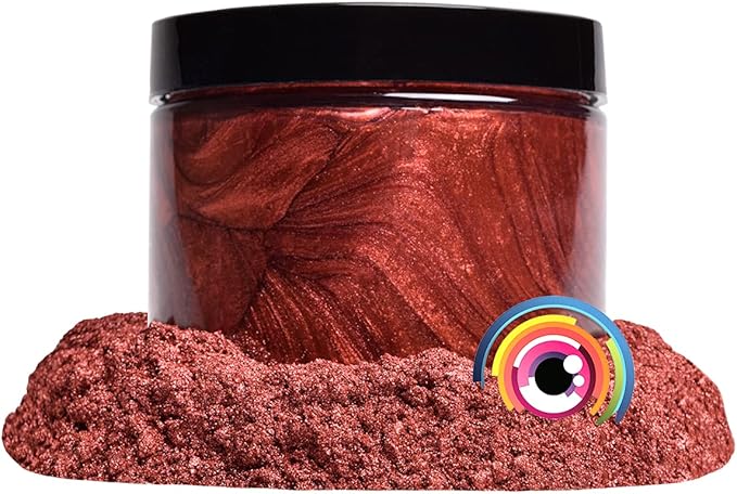 Eye Candy Pigments Premium Copper Mica Powder - Shu Copper (25gr) - for Epoxy, Resin, Soap, Paint, Woodworking, Acrylic Pouring, Bath Bombs, Fishing Lures - DIY Arts and Crafts Additive