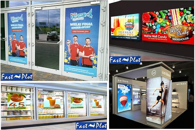 FastPlot Self Adhesive Vinyl - Waterproof 4mil - 42inch x 60ft Roll - 2inch core