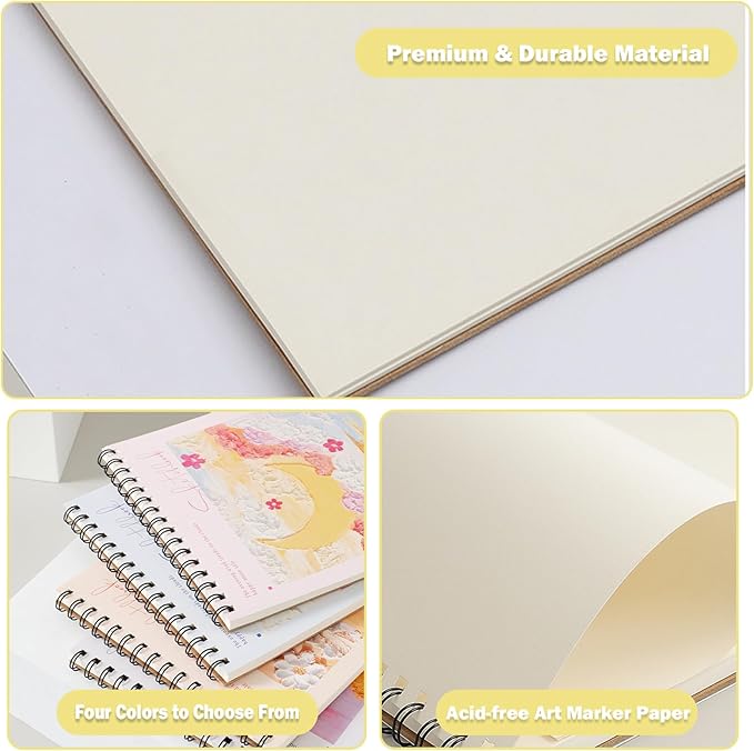 Pink CoverSketchbook 8 x 11.5, Drawing Book 90 Pages Drawing Paper for Kids, Drawing Paper for Kids, Adults, Painting, Drawing & Art Supplies (Pink)