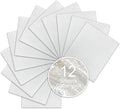 White Glitter HTV Sparkly Heat Transfer Vinyl – 12 Pcs 12x10Inch Iron-On Vinyl Sheets for T‑Shirts & DIY Craft Gifts, Easy to Cut & Weed, No‑Flake & Washable, Work with All Cutter Machines