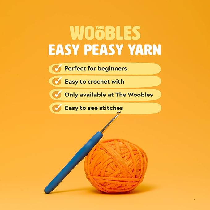 The Woobles Crochet Kit for Beginners - Easy Arts and Crafts Knitting & Crochet Animals Kit As Seen On Shark Tank - Bjørn The Narwhal