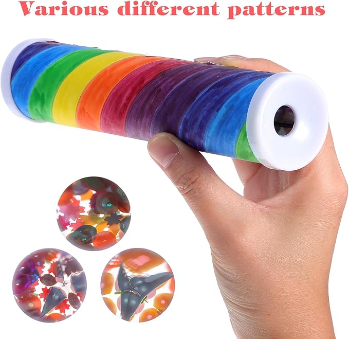 15 Pcs Variety Kaleidoscope Kids Preschool Kaleidoscope Kit Children DIY Materials Telescope Vintage Toys Science Toys