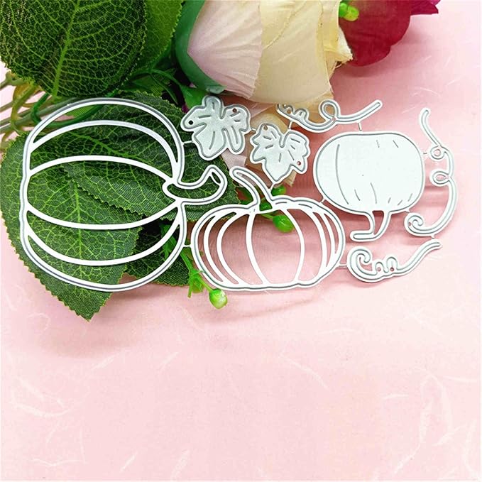 Mvchifay Cutting Dies Happy Birthday Metal Stencils Scrapbooking Tool DIY Emboss Paper Card Making (Pumpkins-14x6.5cm)