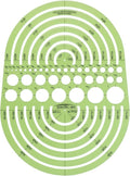 Pacific Arc Circles Radius Master Template Guide, from 1/2 Inch to 3 3/4 Inch Radius and 36 Perfect Circles from 3/64 to 1 Inches