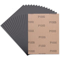 Sandpaper 1000 Grit, Wet Dry Sanding Sheets, High Performance Sand Paper for Wood Furniture Finishing, Metal Grinding, Automotive Polishing, 9 x 11 inches, 15-Sheets