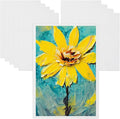 MECCANIXITY Canvas Boards for Painting, 4x6 Cotton Blank Primed Art Canvas Panels Acid-Free for Painting Supplies Oil Acrylic Tempera Watercolor Pouring Paint Artists(White, Pack of 10)