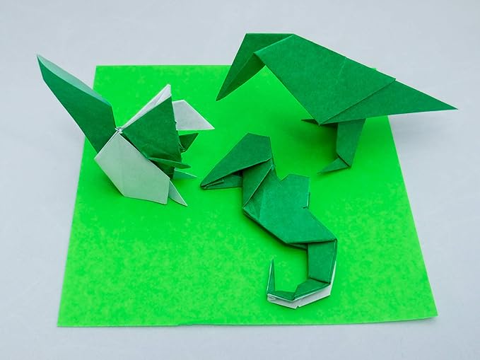 [Taro's Origami Studio] Standard 6 Inch One Sided 23 Colors 65 Sheets Square Easy Fold Premium Japanese Paper for Beginner (Gold and Silver Included)