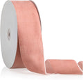 2" X 20 Yards Rose Gold Velvet Ribbon for Christmas Tree Wreath Decoration Handmade Crafts Ornaments Gift Wrapping & Bow Making