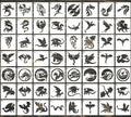 Dragon Stencils for Painting 3inch Reusable Dragon Stencil Template Stencils for Crafts Paint Stencils for Painting on Wood Wall Card Fabrics