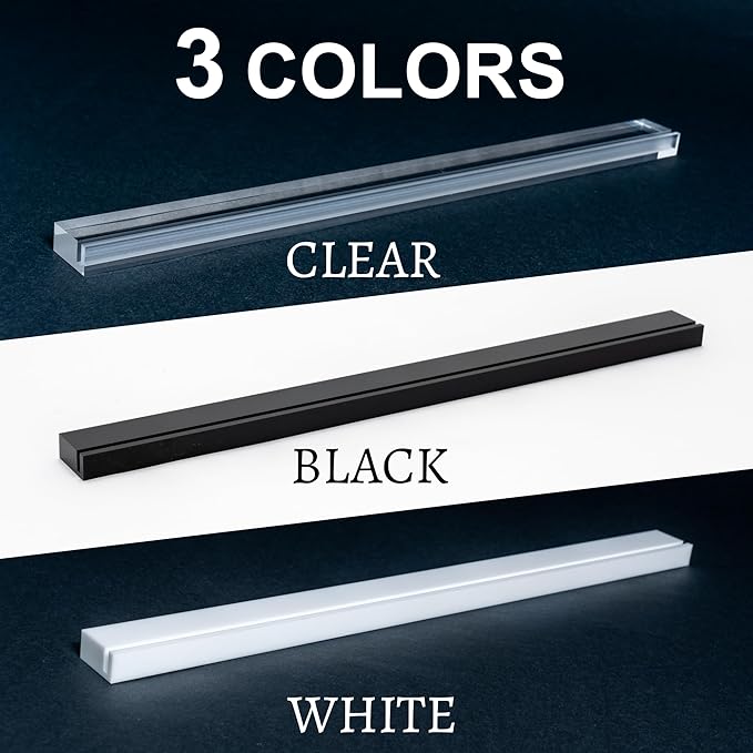 Playing Card Holders 13.4 Inches Black Acrylic Solid Card Holder for Playing Card Games (4 pcs., Black)