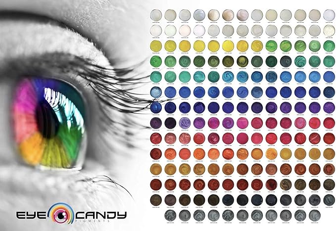 Eye Candy Pigments Premium White Mica Powder - Daigi (25gr) - for Epoxy, Resin, Soap, Paint, Woodworking, Acrylic Pouring, Bath Bombs, Fishing Lures - DIY Arts and Crafts Additive