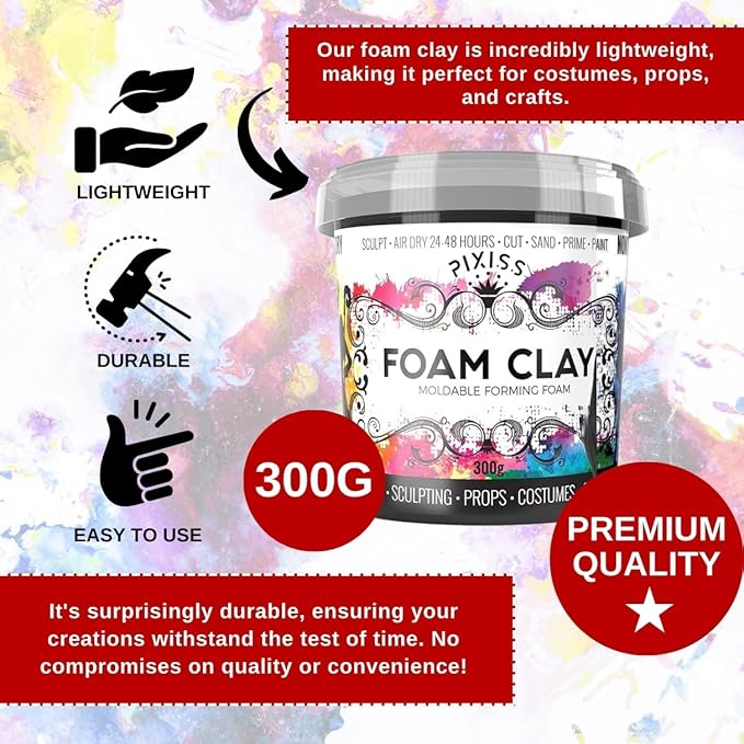 Pixiss Foam Clay (300g, Yellow)