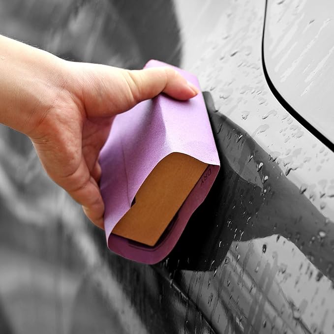 Sandpaper 1000 Grit 20 PCS, Wet Dry Sanding Sheets 9 x 11 Inch, Purple Alumina Abrasive Sand Paper for Wood, Metal, Drywall, Resin, Automotive Sanding, Polishing, Grinding, by POLIWELL