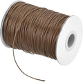 MECCANIXITY Waxed Cord 0.8mm Waxed Polyester Cord 175 Yard Wax String for Bracelet Making,Necklaces, Beading,Jewelry Making and DIY Crafts(Dark Brown)