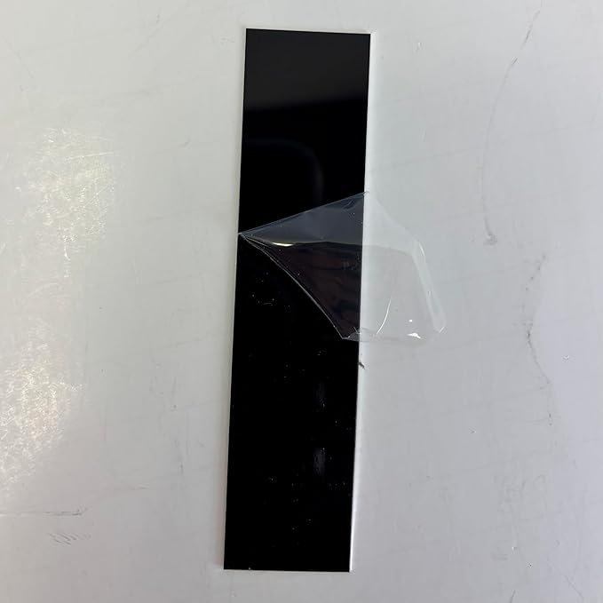 Blank Metal Plates for Laser Engraving - 4 Pack | Aluminum Sheets 0.020" Thick | CO2, Diode, Fiber Laser Compatible | Multiple Sizes & Colors (Black (engraves gold), 1x2 inch)