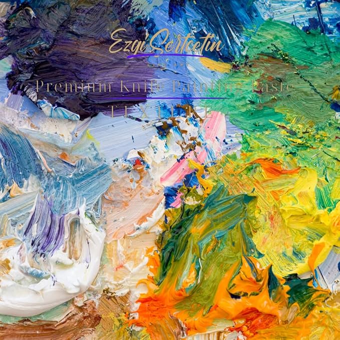 Premium Palette Knife Painting Paste|Texture Paste|Authentic Bright Colors|Ready to Use|Easy to Apply| 6oz (Moricante Yellow)