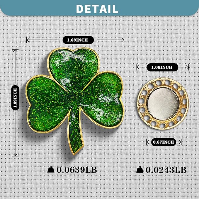 Magnetic Needle Minder Magnet Embroidery Accessories and Supplies Embroidery Needle Holder Cross Stitch Holder Needlework Supplies (Cardinal) (Shamrock)