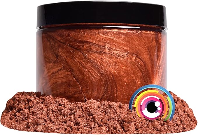 Eye Candy Pigments Premium Copper Mica Powder - Motoka Copper (25gr) - for Epoxy, Resin, Soap, Paint, Woodworking, Acrylic Pouring, Bath Bombs, Fishing Lures - DIY Arts and Crafts Additive