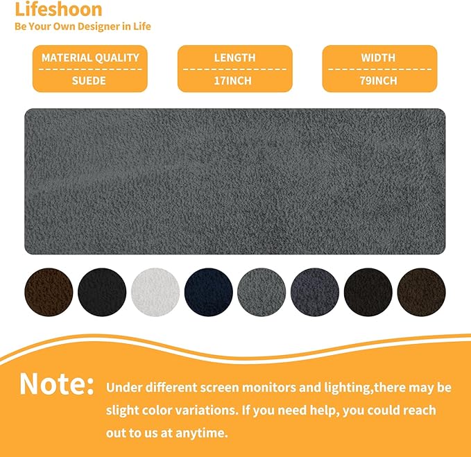 Fabric Repair Patches, 17X79 Inch Self-Adhesive Suede Patches Tape Durable, DIY Large Fabric Repair for Sofa, Couches, Furniture, Chair, Clothing （17X79 Inch, Coffee）
