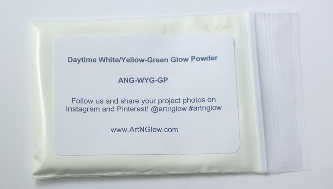 Glow in The Dark Pigment Powder - Neutral and Fluorescent Color for Art Painting, Fine Art, Nail Art Paint, and DIY Crafts - Long Lasting, 10+ Color Options - Neutral Green - (60 Grams/ 2.12 oz)