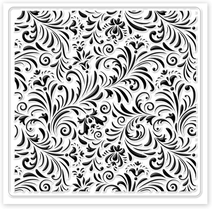 CHGCRAFT Polymer Clay Texture Sheets Fujiman Background Silicone Texture Stamp Clay Pad for Making Earrings Jewelry, 5.5x5.5inch
