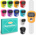 Digital Finger Clicker Counter - 5-Digit LCD Handheld Tally for Lap/Pitch/Knitting/Crochet/People Counting - Multi-Function Device for Classroom, Sports & Events