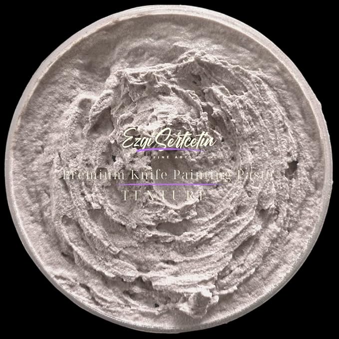 Premium Palette Knife Painting Paste|Texture Paste|Authentic Bright Colors|Ready to Use|Easy to Apply| 6oz (Pastel Mulberry)