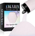 High Capacity 260g Shaker Bottle Package Metalic Fine Glitter,ANGXILIN Glitter for Tumbler Jewelry Making,Epoxy Resin DIY Craft,Face Body Nail Art Fine Glitter (Diamond White)