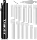 Dmrueia 60 Pcs Large Eye Embroidery Needles, 6 Sizes Hand Sewing Needles, Quilting Needles with Aluminum Tube, Sharp Needles for Art Crafts.