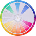 Garneck Creative Color Wheel Learning Chart Color Mixing Rotation Tool for Art and Nail Professionals Easy Use Colour Guide with Tints Shades and Definitions