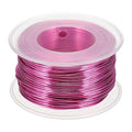 uxcell 18 Gauge / 1mm Anodized Aluminum Wire for Jewelry Craft Making, 102 Feet Bendable Flexible Wire for DIY Home Decor Gardening Sculpture, Rose Red