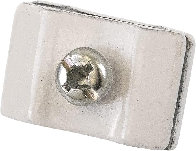 Gridwall Joining Clip Connectors for Grid Panels, Powder-Coated or Chrome Plated Steel (Quantity 10) (10, White)