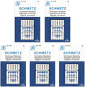 SCHMETZ Universal Sewing Machine Needles - Size 70/10, 5-Needle Cards, Pack of 5