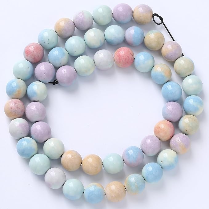 4mm 90pcs Natural Alxa Rainbow Stone Beads for Jewelry Making Energy Healing Power Stone Beads DIY Bracelet Necklace Accessories 15"